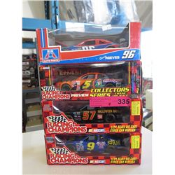4 x 1:24 Scale stock car collectibles