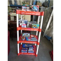 4 Shelf plastic Coca-Cola display unit