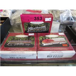 3 Lionel train Christmas decoration