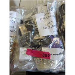NEW - fashion jewelry wrapped for retail - 90 pcs
