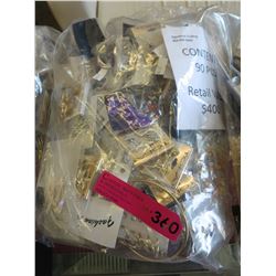 NEW - fashion jewelry wrapped for retail - 90 pcs