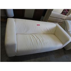 Fabric upholstered sofa - used