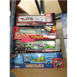 4 Scale model NASCAR team transporters