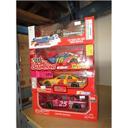 4 x 1:24 scale die-cast stock cars