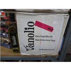 Case of Vanolio extra virgin olive oil