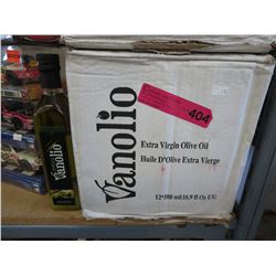 Case of Vanolio extra virgin olive oil