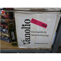 Case of Vanolio extra virgin olive oil