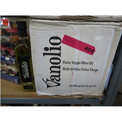 Case of Vanolio extra virgin olive oil