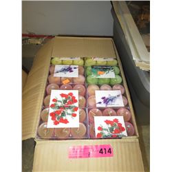 Case of new fragrance candles