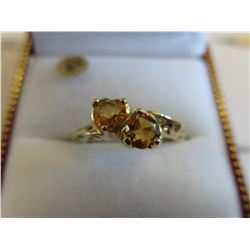10KT Yellow Gold Imperial Topaz Heart ring
