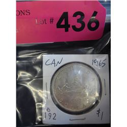 1965 Canadian Silver dollar - .800 Silver