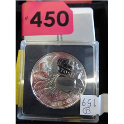1996 Canadian BU Silver Dollar in case