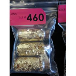 3 Vials of gold leaf