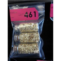 3 Vials of gold leaf