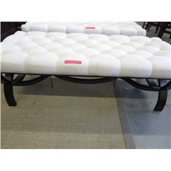 NEW-Upholstered Bench with Button-Tufted Top