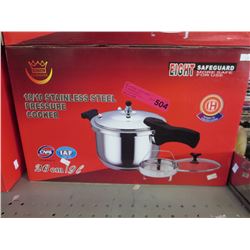 NEW - Stainless steel pressure cooker