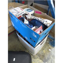 2 Boxes of sports memorabilia