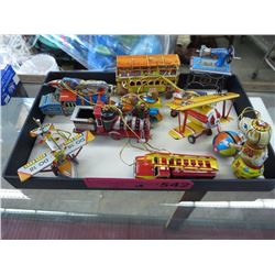 10 German made tin toys