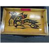 Image 1 : First Nations carved wood tray