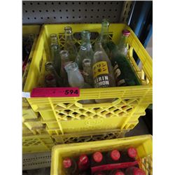 2 Milk crates of soft drink bottles