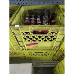 2 Milk crates of soft drink bottles