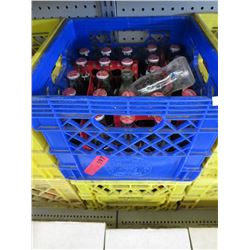 2 Milk crates of soft drink bottles