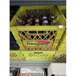 2 Milk crates of soft drink bottles