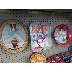 3 Coca-Cola tin trays