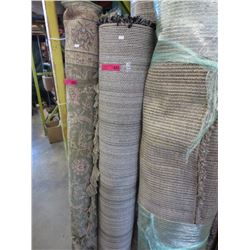 Shag area carpet - black & grey