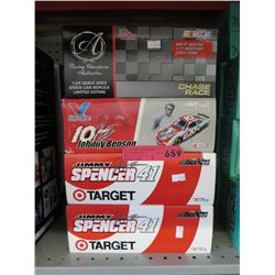 4 x 1:24 Scale stock car replicas