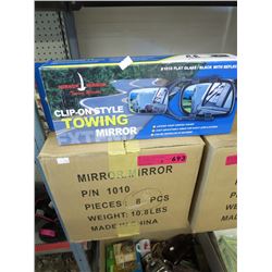 2 Cases of new clip on style towing mirrors