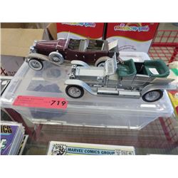 2 Antique Car/Radio Die cast cars