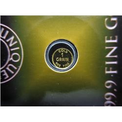 4 x .9999 Gold 1 grain Turkish Mint rounds