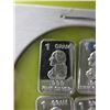 Image 1 : 4 x 1 Gram .999 Fine Silver George Washington Bars