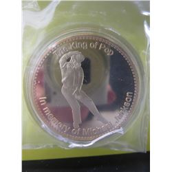 The King of Pop Michael Jackson commemorative round