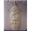 Image 1 : Buffalo Bone & Native Indian Motif Necklace