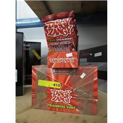 3 Boxes of Tangy Zangy Sour Strawberry candy