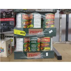 3 Cases of Primo Hot & Spicy pasta sauce