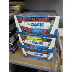 3 Cases of Oasis Wildberry beverage