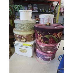 8 Hat & other storage boxes.