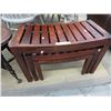 Image 1 : Wood spa style nesting stools