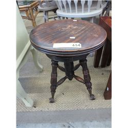 Vintage ball & claw foot piano stool
