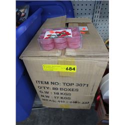 Case of fragrance votive candles