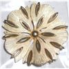 Image 1 : VINTAGE BROOCH LARGE FLOWER PATTERN STAMPED *TRIFARI* BOOK VALUE $65.00!! BROOCH CAME OUT OF SAFE!!
