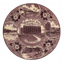 Disneyland Hotel souvenir plate.