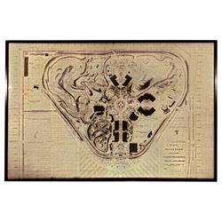 Construction used Disneyland brownline plot plan.