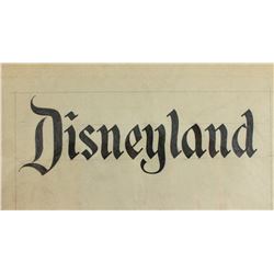 Original Disneyland logo concept sketch .