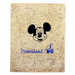 Signed Disneyland retirement card.