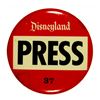 Image 1 : Disneyland press pass badge.