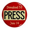Image 1 : Press pass badge for 1959 re-opening.